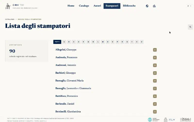 Catalogue